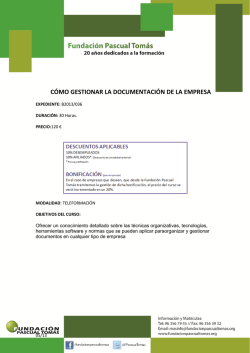 CÓMO GESTIONAR LA DOCUMENTACIÓN DE LA EMPRESA