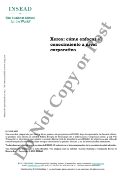 Xerox: c&oacute;mo enfocar el conocimiento a nivel corporativo - Protectedpdf