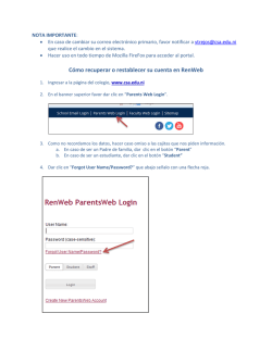 C&oacute;mo recuperar o restablecer su cuenta en RenWeb