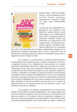 260 Beatriz Pujato. El ABC de la alfabe- tización. ¿Cómo