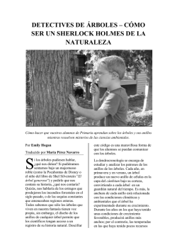 DETECTIVES DE ÁRBOLES – CÓMO SER UN - Green Teacher