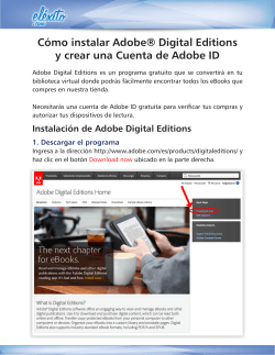 Cómo instalar Adobe® Digital Editions y crear una Cuenta - El Exito