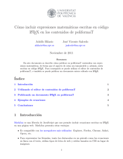 Cómo incluir expresiones matemáticas escritas en - Blog de LaTeX