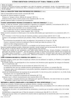 C&Oacute;MO OBTENER CONSUELO EN TODA TRIBULACI&Oacute;N