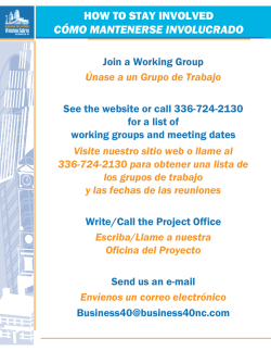 HOW TO STAY INVOLVED C&Oacute;MO MANTENERSE - Business 40