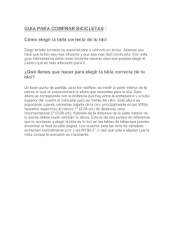GUIA PARA COMPRAR BICICLETAS : Cómo elegir - Sport Village