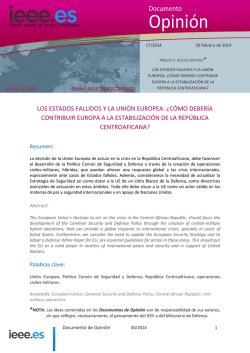 Los Estados fallidos y la UE: ¿Cómo debería contribuir Europa a la