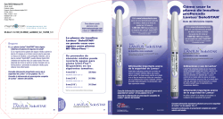 Cómo usar la pluma de insulina prellenada Lantus® SoloSTAR®