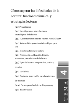 Cómo superar las dificultades de la Lectura: funciones visuales y