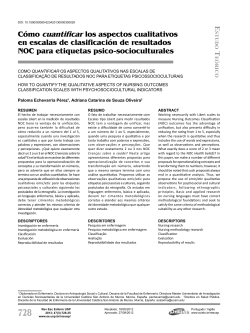 E T C&oacute;mo cuantificar los aspectos cualitativos en escalas - SciELO