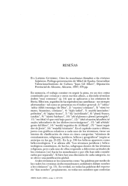 RESEÑAS EVA LAPIEDRA GUTIÉRREZ, Cómo los musulmanes