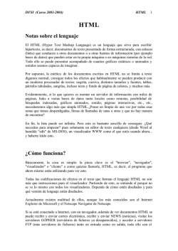 Notas sobre el lenguaje ¿Cómo funciona?