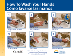 How To Wash Your Hands Cómo lavarse las manos