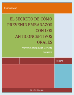 EL SECRETO DE CÓMO PREVENIR EMBARAZOS CON LOS