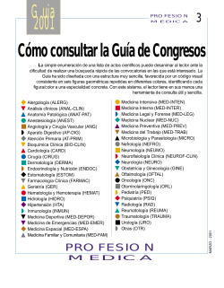 Cómo consultar la Guía de Congresos Guia 2001 - El Médico