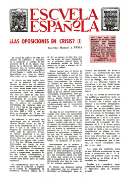 Escuela española - Año XXXIII, núm. 2094, 30 de marzo de 1973
