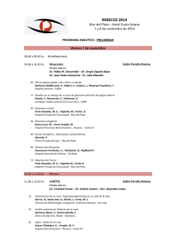 Programa Analítico - 25.09.14x - Consejo Argentino de Oftalmología
