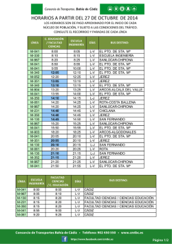 HORARIOS DEFINITIVOS ESI para PDFs.xlsx - Consorcio de