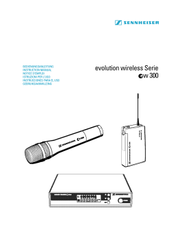 evolution wireless Serie w 300 - Sennheiser