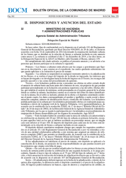 II. DISPOSICIONES Y ANUNCIOS DEL ESTADO - Sede Electr&oacute;nica