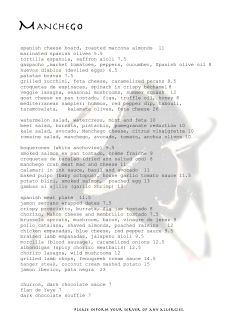 If you canot view the menu below, click here to - Manchego