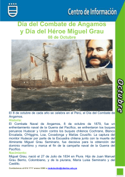 Día del Combate de Angamos y Día del Héroe Miguel Grau - Cibertec