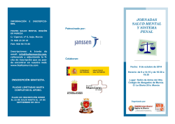 JORNADAS SALUD MENTAL Y SISTEMA PENAL - FEAFES Murcia