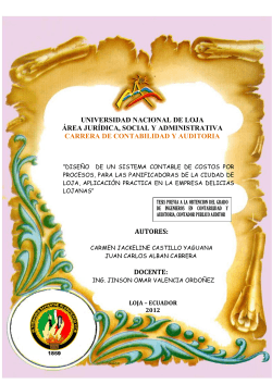 UNIVERSIDAD NACIONAL DE LOJA ÁREA JURÍDICA, SOCIAL Y