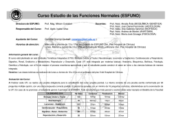 Curso Estudio de las Funciones Normales (ESFUNO) - Webnode