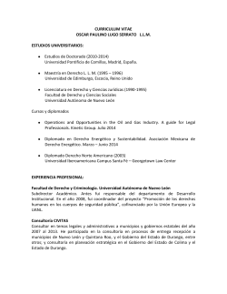 Oscar Paulino Lugo Serrato (ver información) - Facultad de Derecho