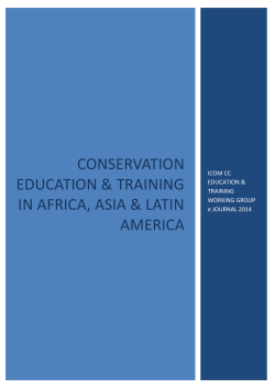 conservation education  training in africa, asia  latin america
