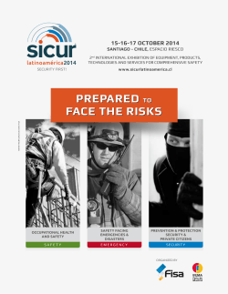 prepared to face the risks prepared to face the risks - SICUR