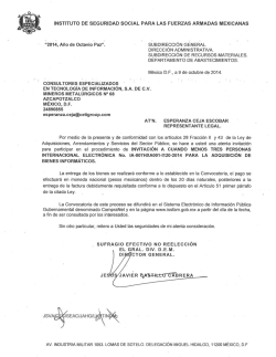 I N V I T A C I Ó N Invitación a Cuando Menos Tres - Issfam