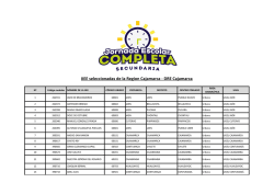 IIEE seleccionadas de la Region Cajamarca - DRE Cajamarca