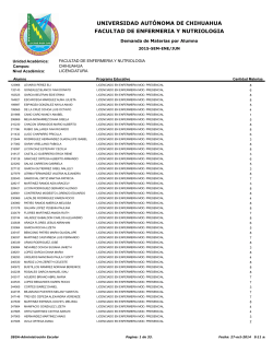 CONSULTA AQUÍ EL LISTADO (lunes 20 de octubre) - Universidad