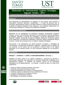 Diplomado en Gesti&oacute;n de Abastecimiento, Log&iacute;stica y Calidad