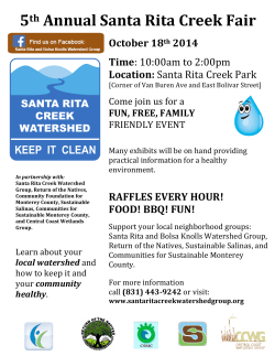 5th Annual Santa Rita Creek Fair - Communities for Sustainable