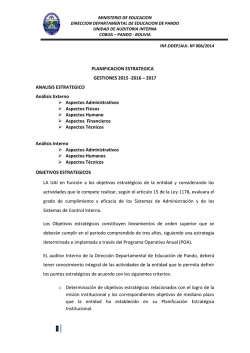 Informe - Ministerio de Educaci&oacute;n