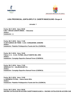 LIGA PROVINCIAL JUNTA-DIPU F.S. CADETE MASCULINO- Grupo A