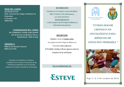 programa - Colegio Oficial de Médicos de Pontevedra