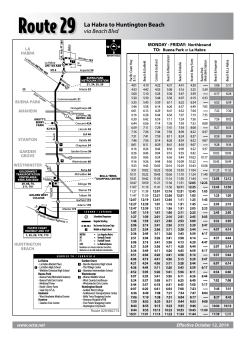 Route 29 - Orange County Transportation Authority