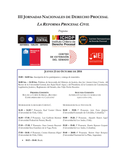 II JORNADAS NACIONALES DE DERECHO PROCESAL - Instituto