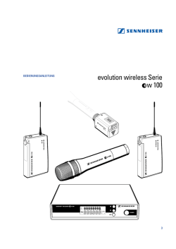 evolution wireless Serie w 100 - Sennheiser