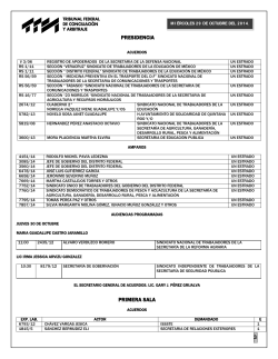 29 - Tribunal Federal de Conciliación y Arbitraje