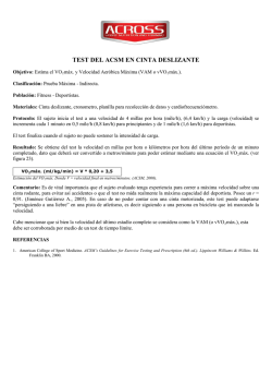 TEST DEL ACSM EN CINTA DESLIZANTE - G-SE
