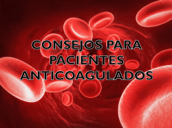Hoja de Recomendaciones a Pacientes con Terapia Anticoagulante