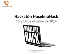 Presentación de PowerPoint - HaceleraHack - Incubatec