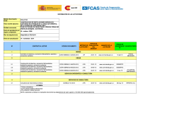Licitaciones del programa COL-017-B - del FCAS - Aecid