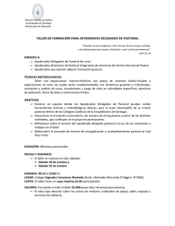 Documento - Vicar&iacute;a para la Educaci&oacute;n