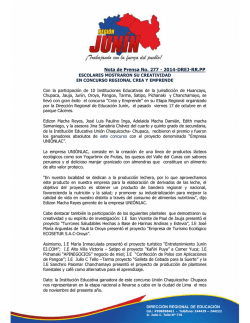 Leer nota completa - DRE Junín